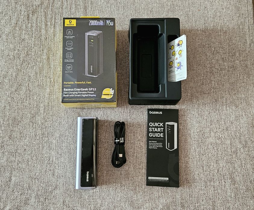 ТОП! Повербанк Baseus 20800мАг 145W Power Bank для ноутбука, телефонів