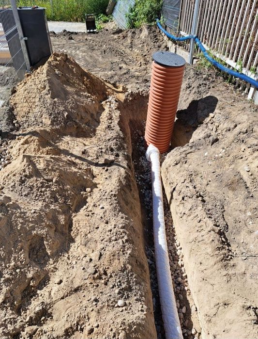 Ziemia przesiewana, drenaż,transport hds, szambo Łazy