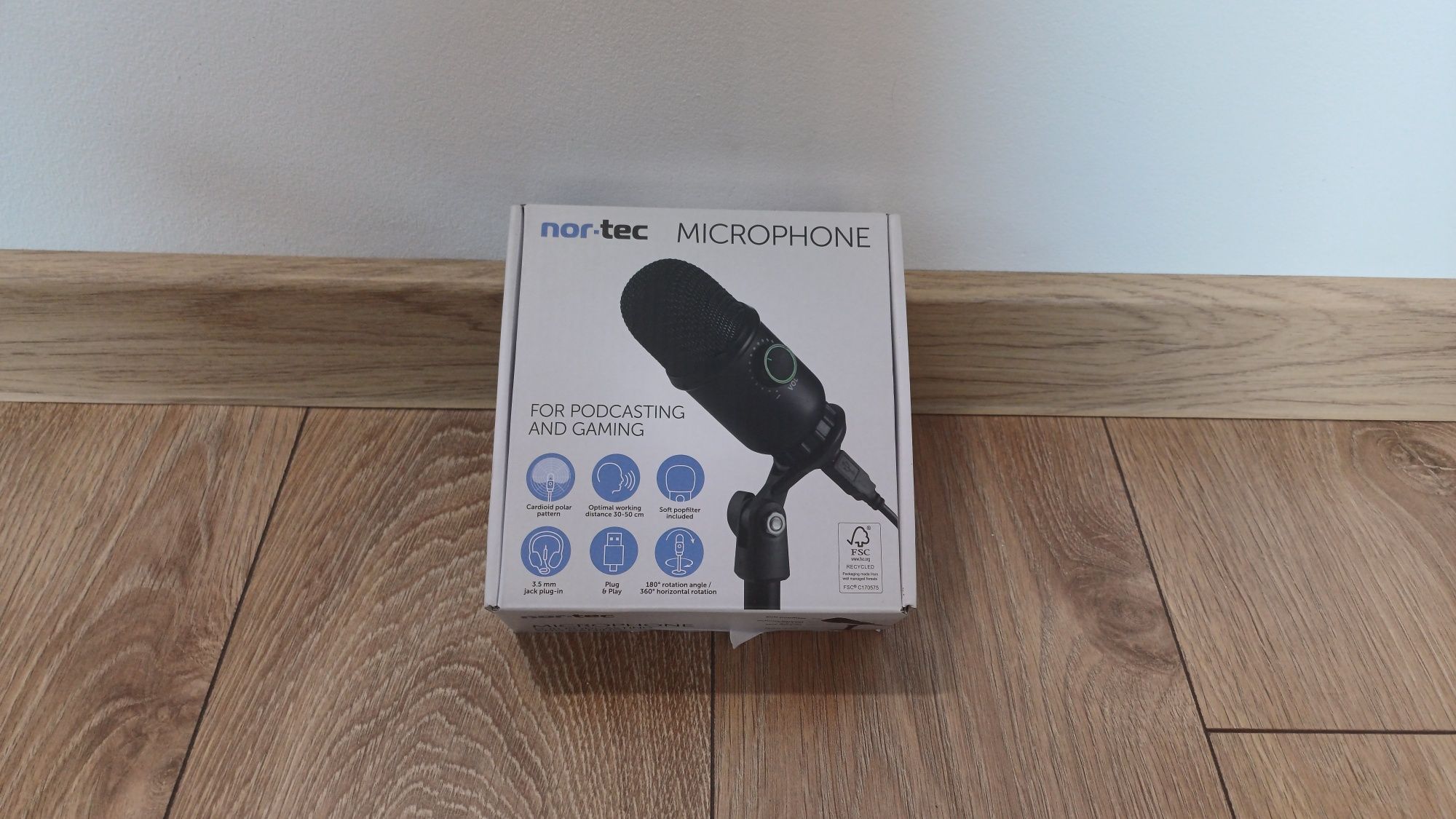 Mikrofon Usb Nor-Tec z regulacją głośności
