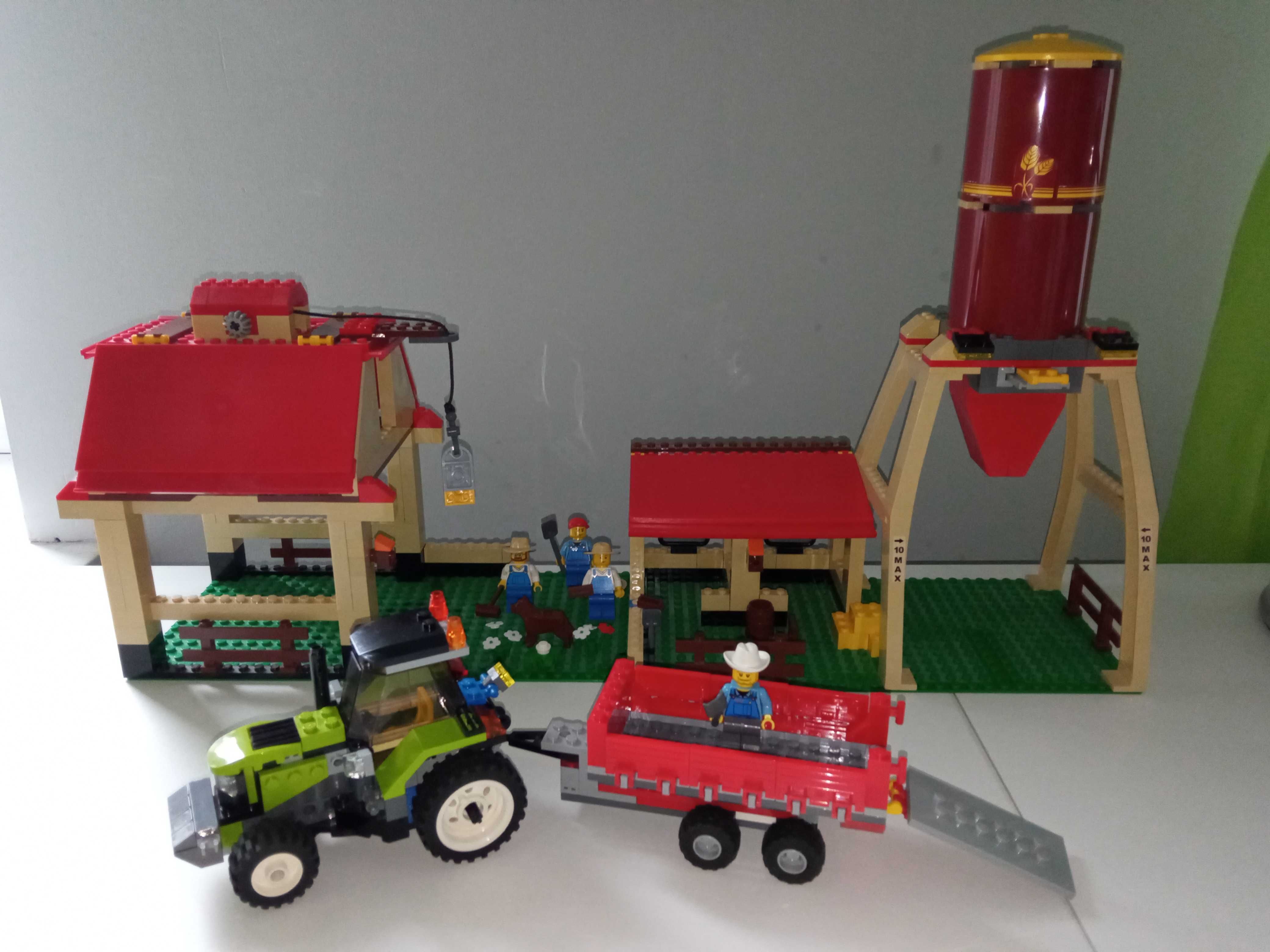 klocki lego - niekompletna farma 7637 i traktor 7684