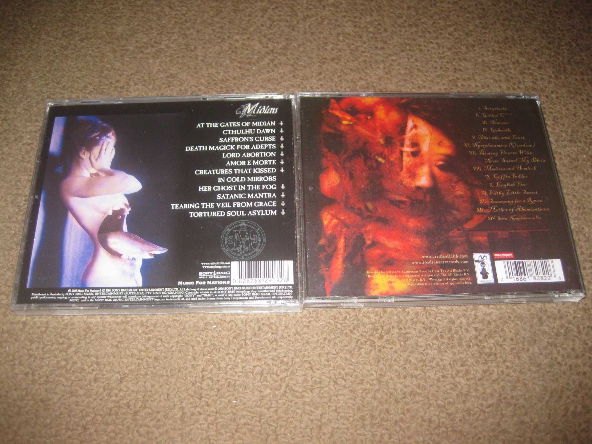 2 CDs dos "Cradle Of Filth"