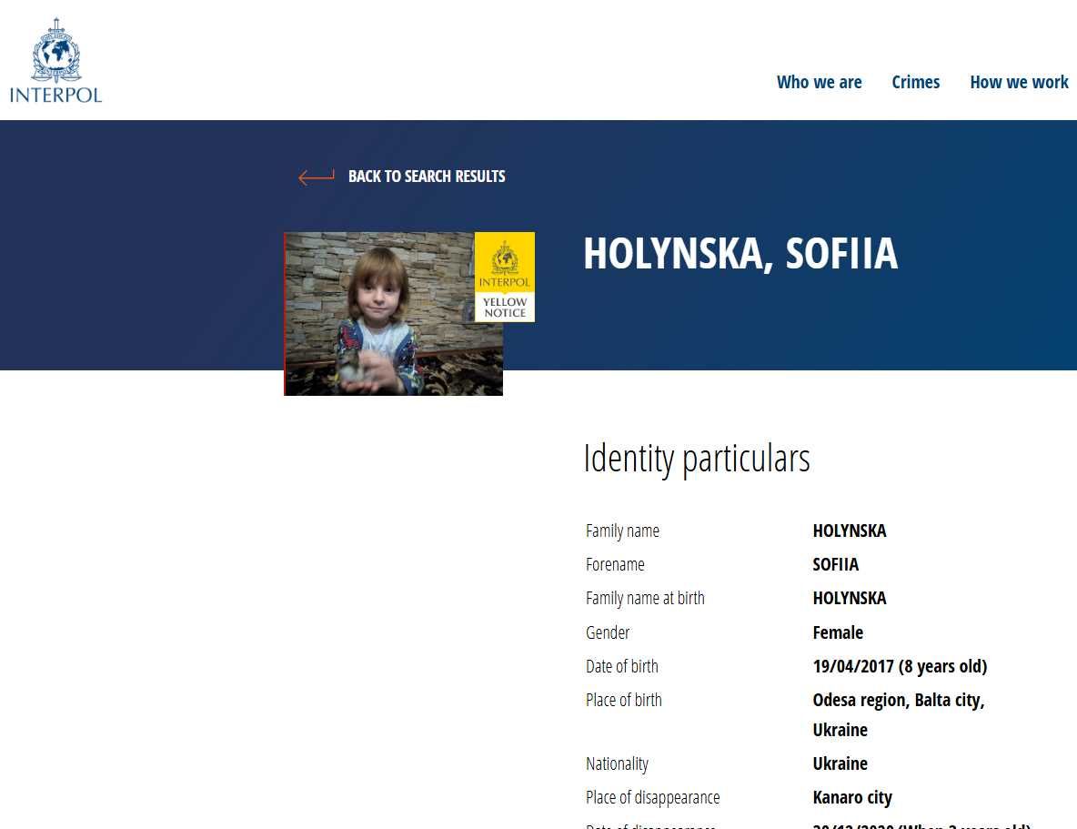 Шукаю зниклу доньку Софію Голинську