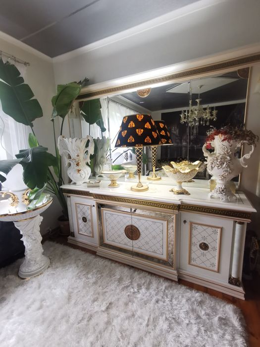 Okazja luksusowa, włoska komoda z lustrem XXL Versace
