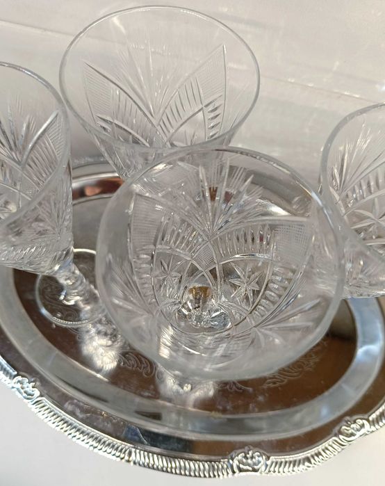 Kieliszki kryształowe PRL