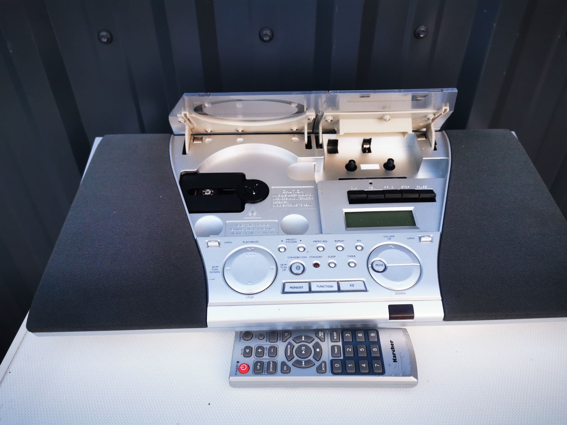 Radio wieża KARCHER CD tuner kaseta z Niemiec