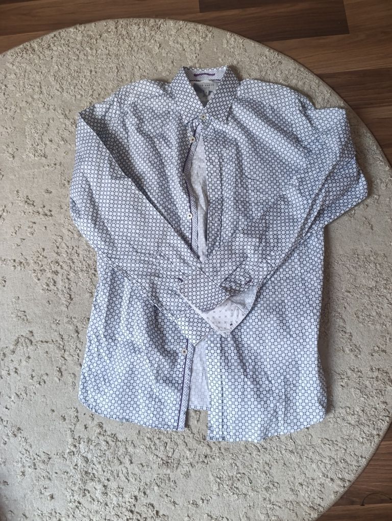 Koszula męska Ted Baker bawełna elegancka xs s