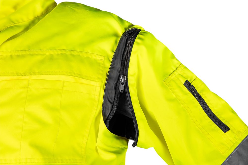 Kurtka robocza ostrzegawcza 3w1, ocieplana, żółto-granatowa, rozmiar M