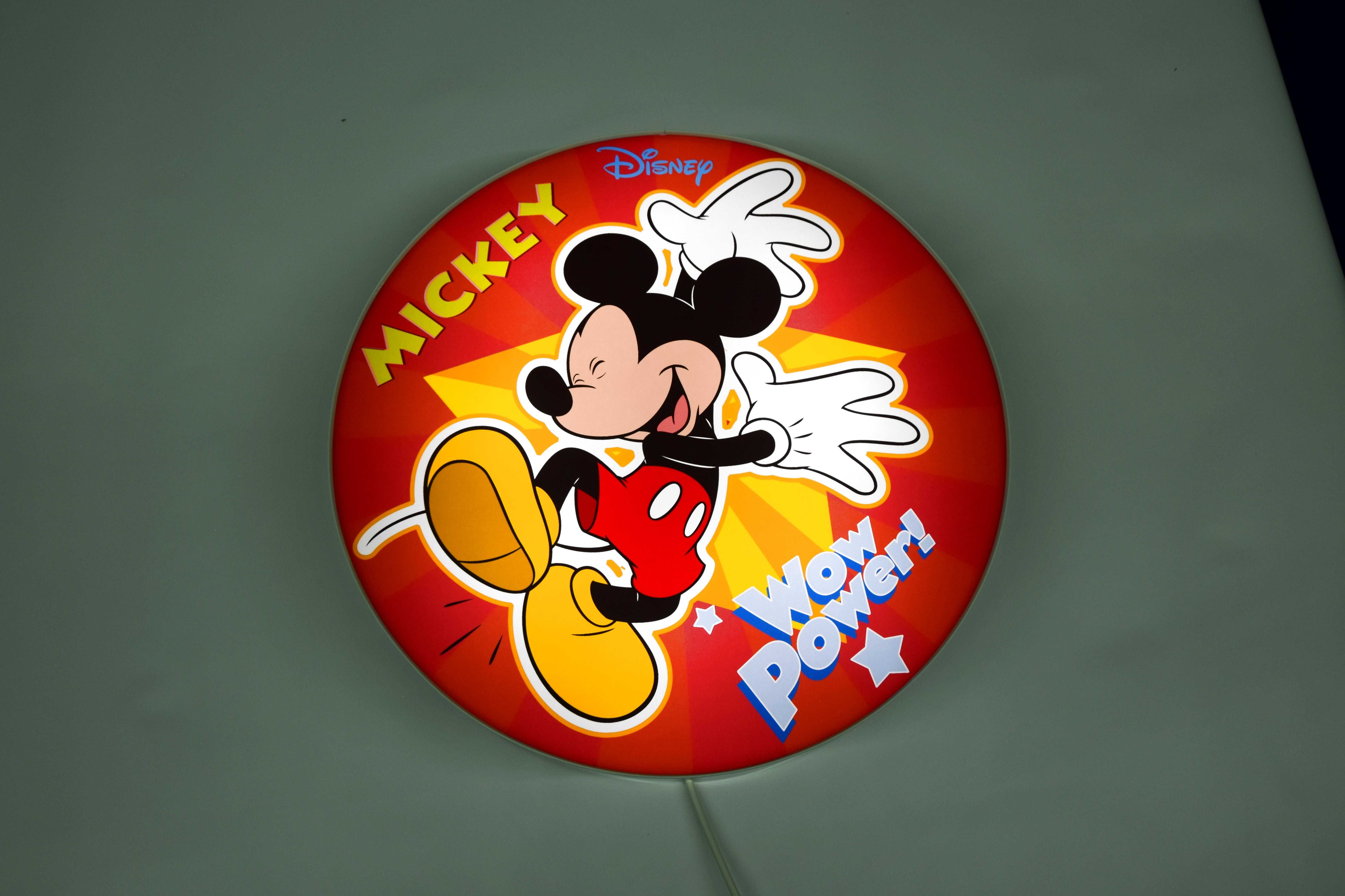 Lampka do pokoju dziecka MICKEY !! Neon LED, Plafon, Kinkiet, Lampa