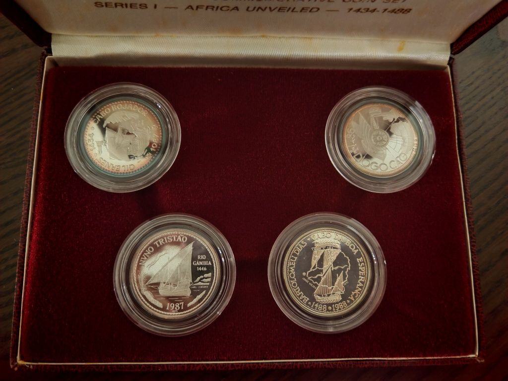 4 moedas dos descobrimentos portugueses serie 1, à descoberta da afric