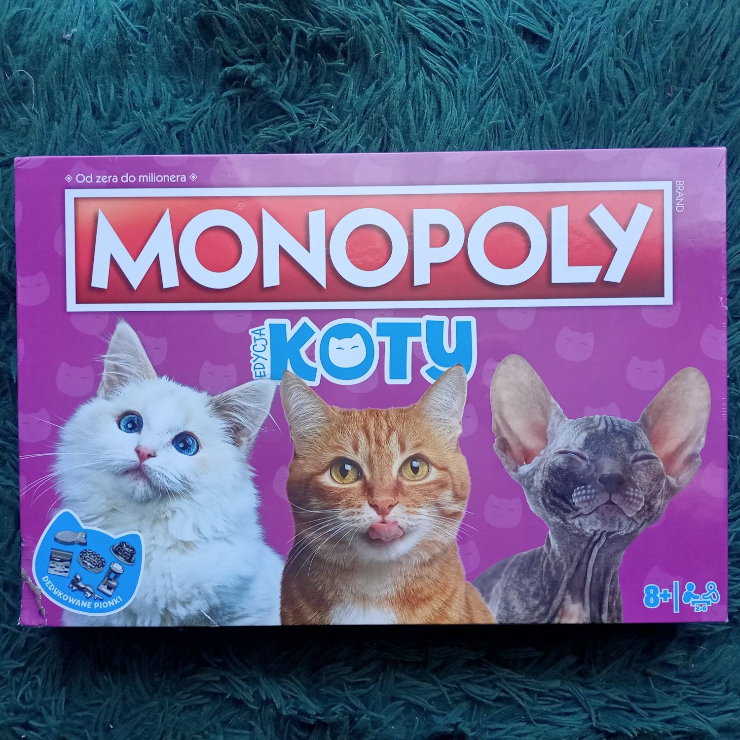 Gra planszowa Winning Moves Monopoly Koty - uszkodzone opakowanie