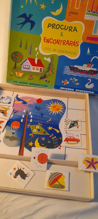Loto "Procura e Encontrarás" jogo educativo anos 70
