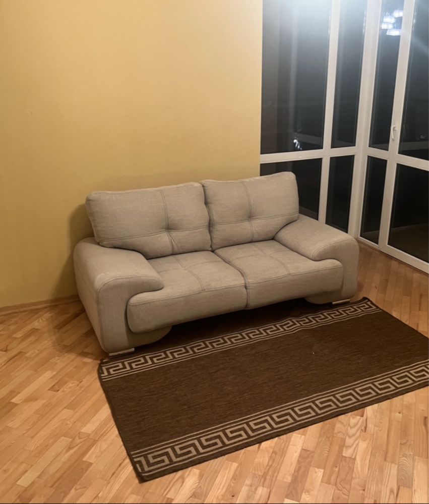 Designerska Omega SOFA 2os bez funkcji spania, szara PŁOCK