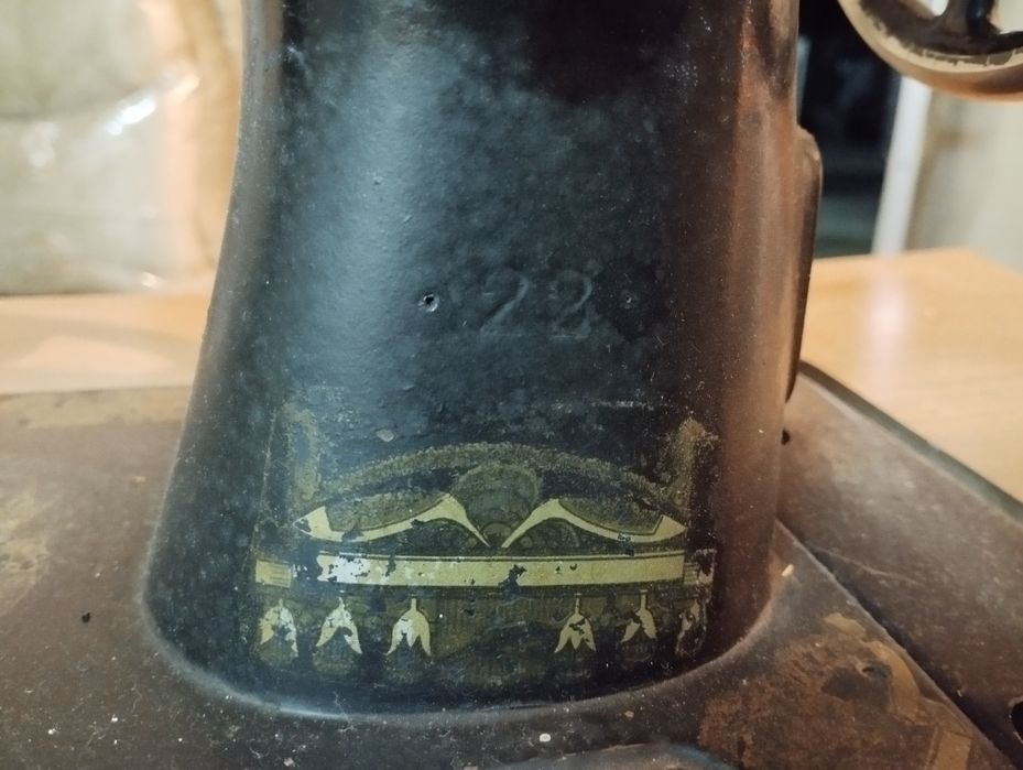 Máquina de costura antiga Singer