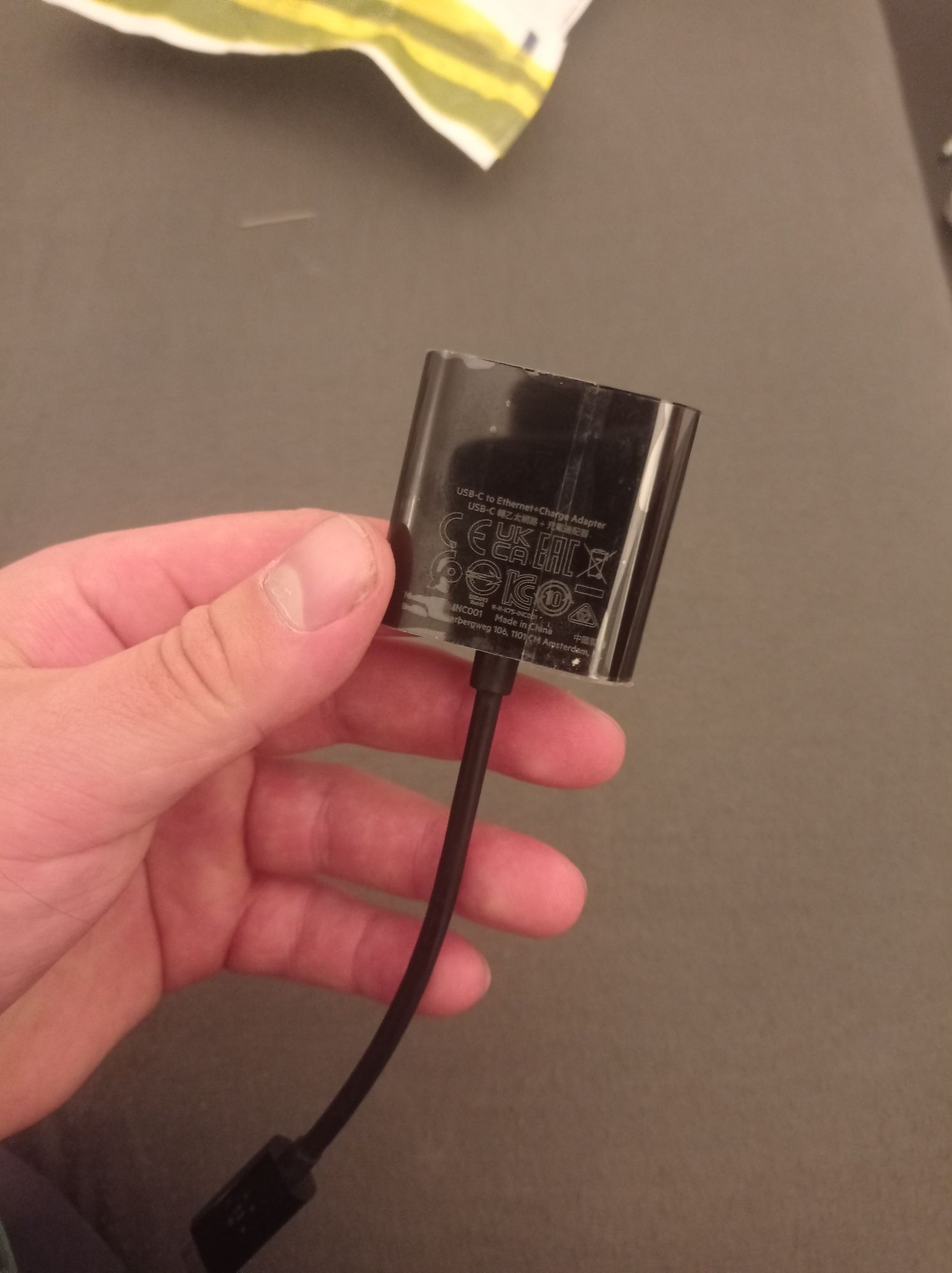 Adapter USB-C ethernet Belkin jak nowe folia Asus Huawei swing