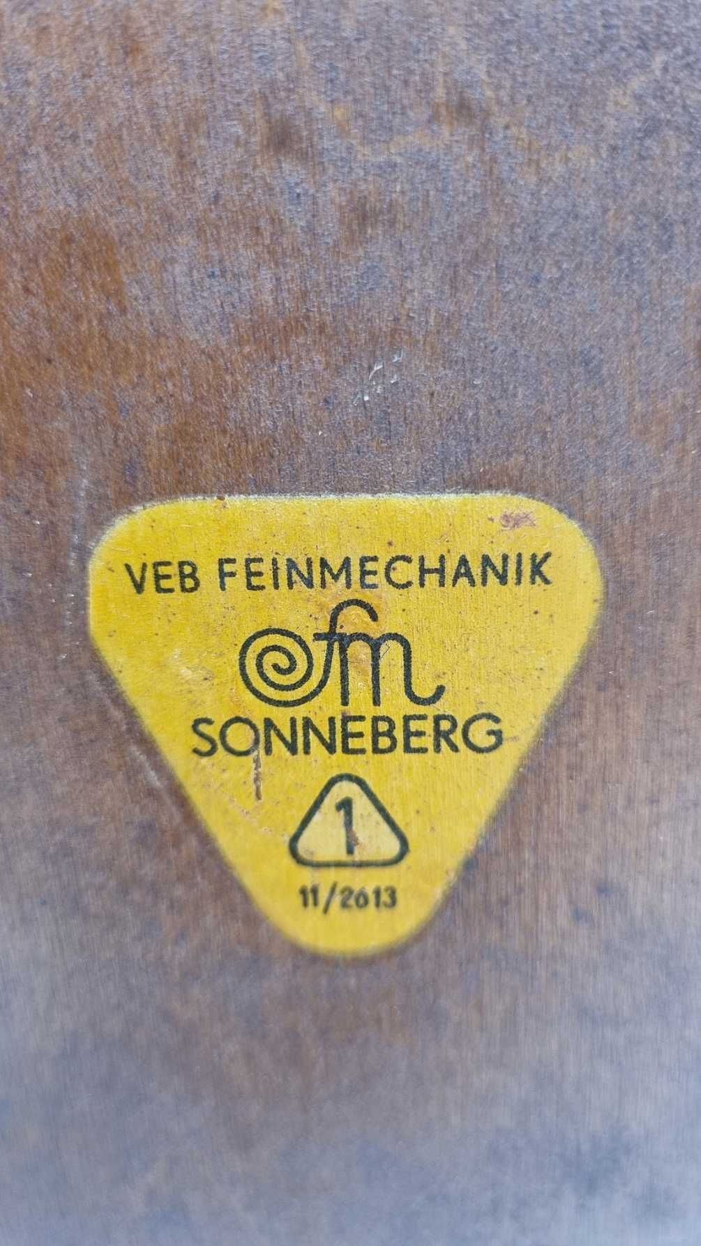 Zegar kominkowy Sonneberg 11/2613 Lata 60 Veb Feinmechanik