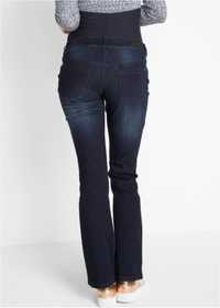 AB9980 ciążowe jeansy ciemne bootcut r.48