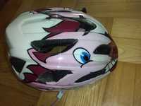 Kask rowerowy dla dziewczynki lazer p'nut 45 53 cm