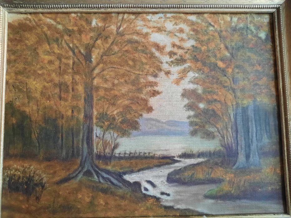 Pejzaż Jesienny Obraz Olejny na Płótnie