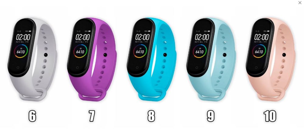 OPASKA do Xiaomi Mi Band 3/4 - 20 kolorów