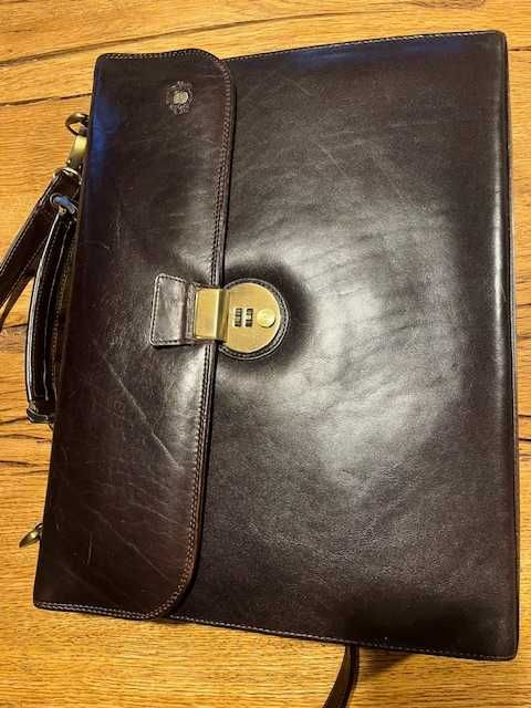 Elegancka teczka skòrzana Wittchen, idealna dla kobiety, brazowa,