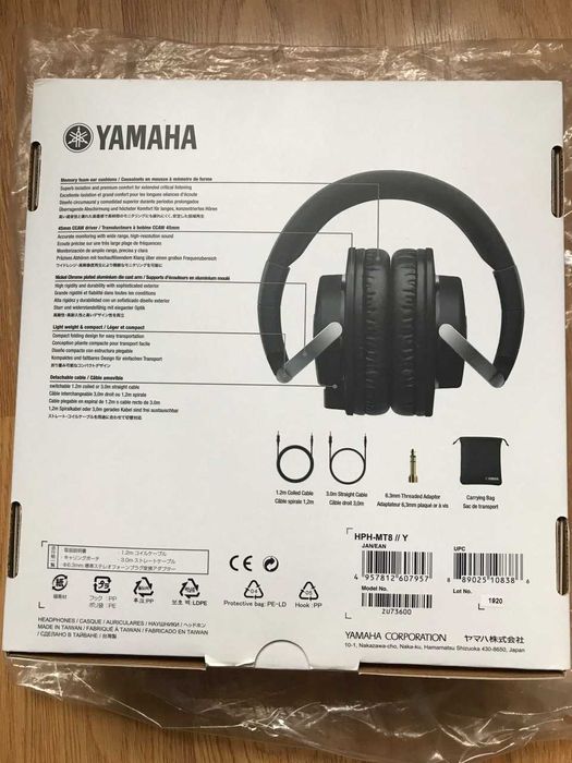 YAMAHA HPH-MT8 Флагманские Профессиональные Наушники Студийные, Japan