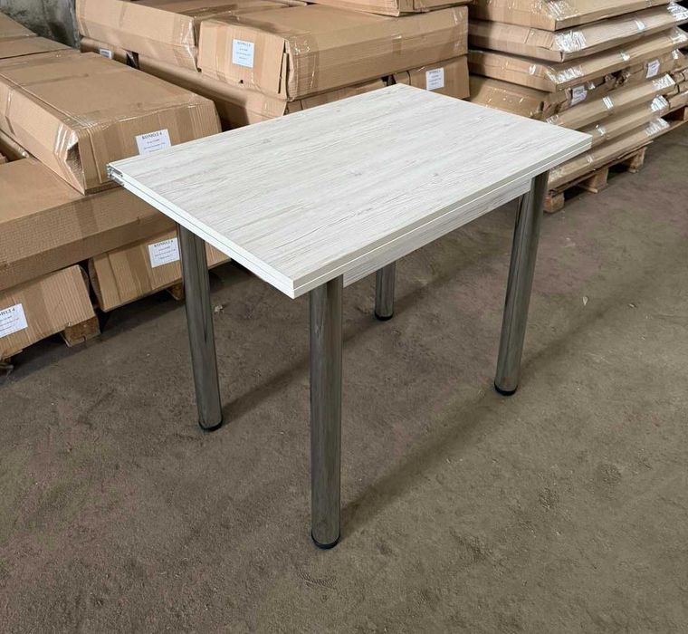 Кухонний розкладний стіл 60(120)х90 Новий зі складу Сонома Білий Венге