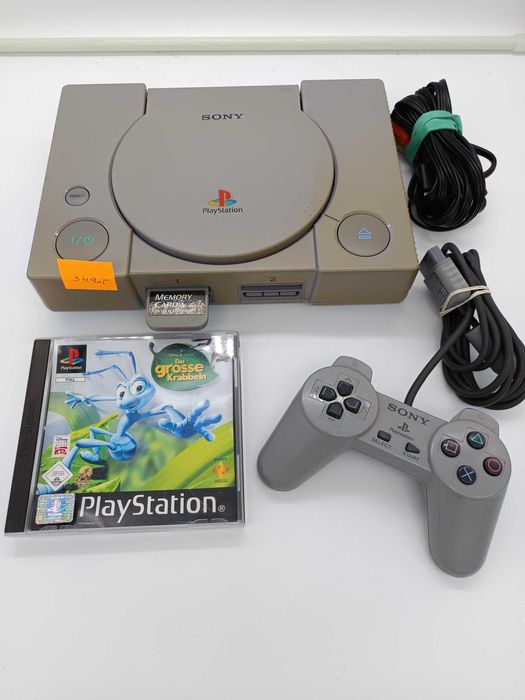 Konsola PlayStation 1 (PSX) 1 pad + karta pamięci + okablowanie + gra