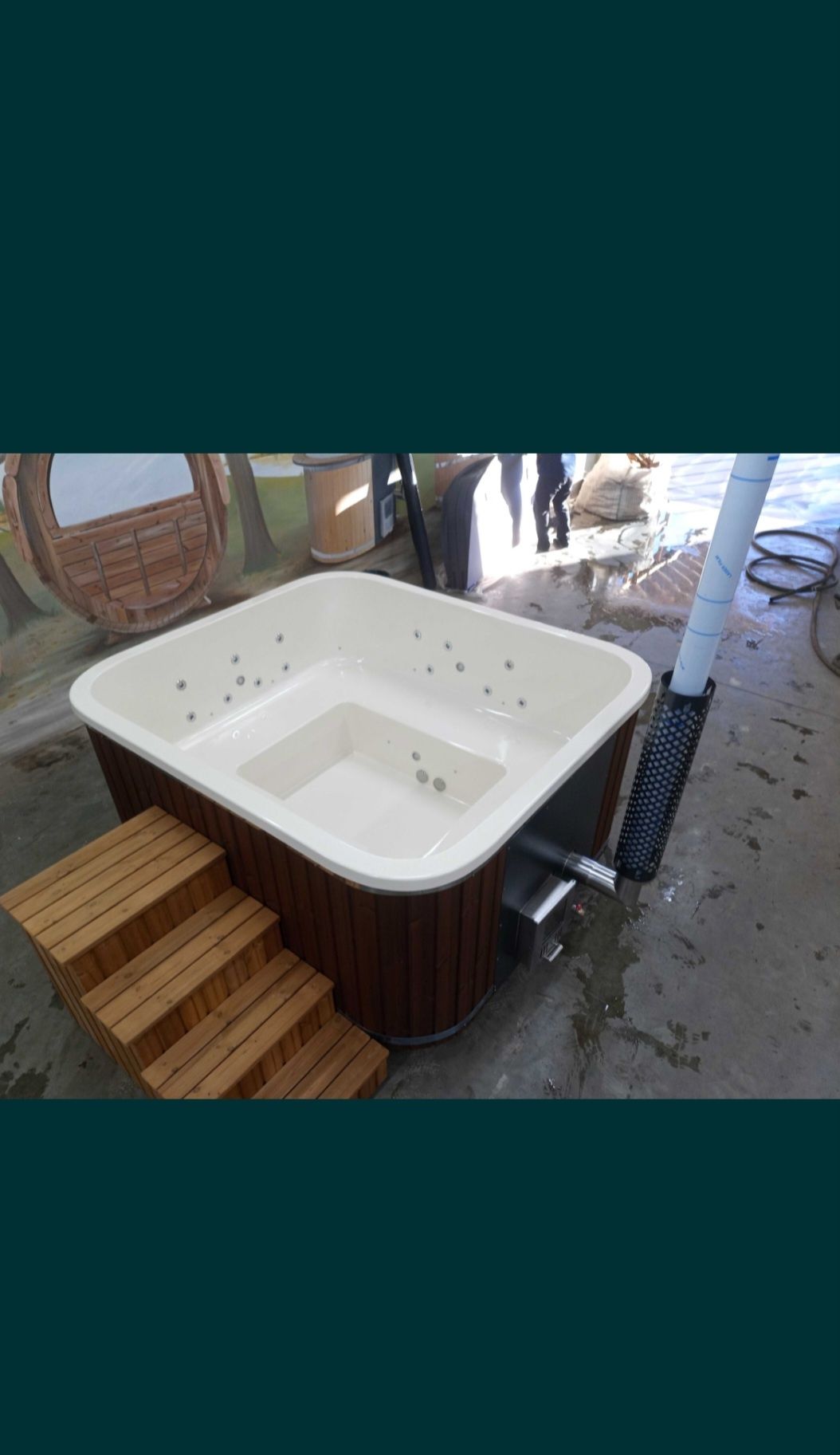 Balia ogrodowa 2,45m  jacuzzi ruska bania balia basen