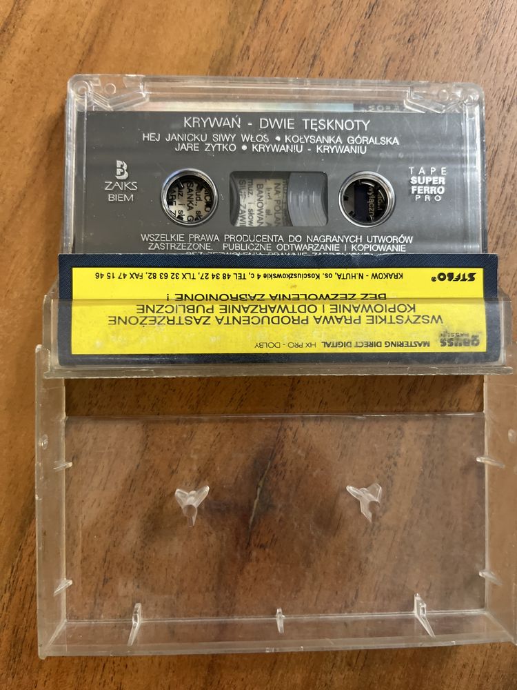 Krywań Dwie tęsknoty kaseta audio