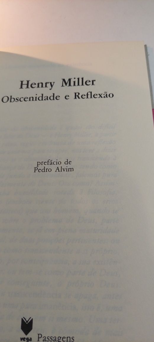 Obscenidade e Reflexão - Henry Miller