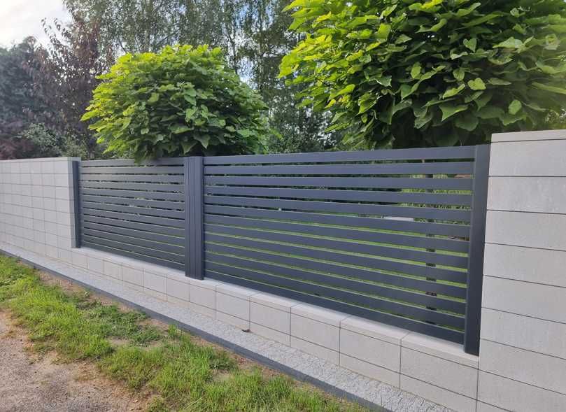 Ogrodzenie palisadowe lamele poziome palisada pozioma PRODUCENT!