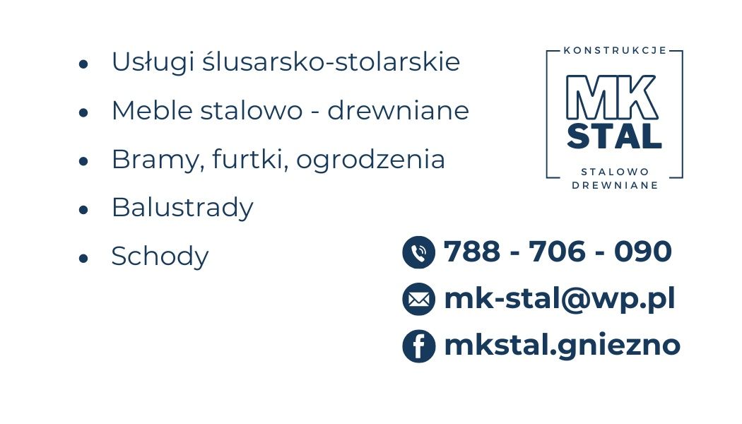 Balustrady barierki wewnętrzne zewnętrzne na wymiar