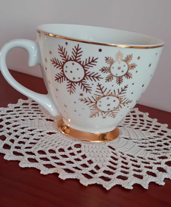 Kubek świąteczny porcelanowy
