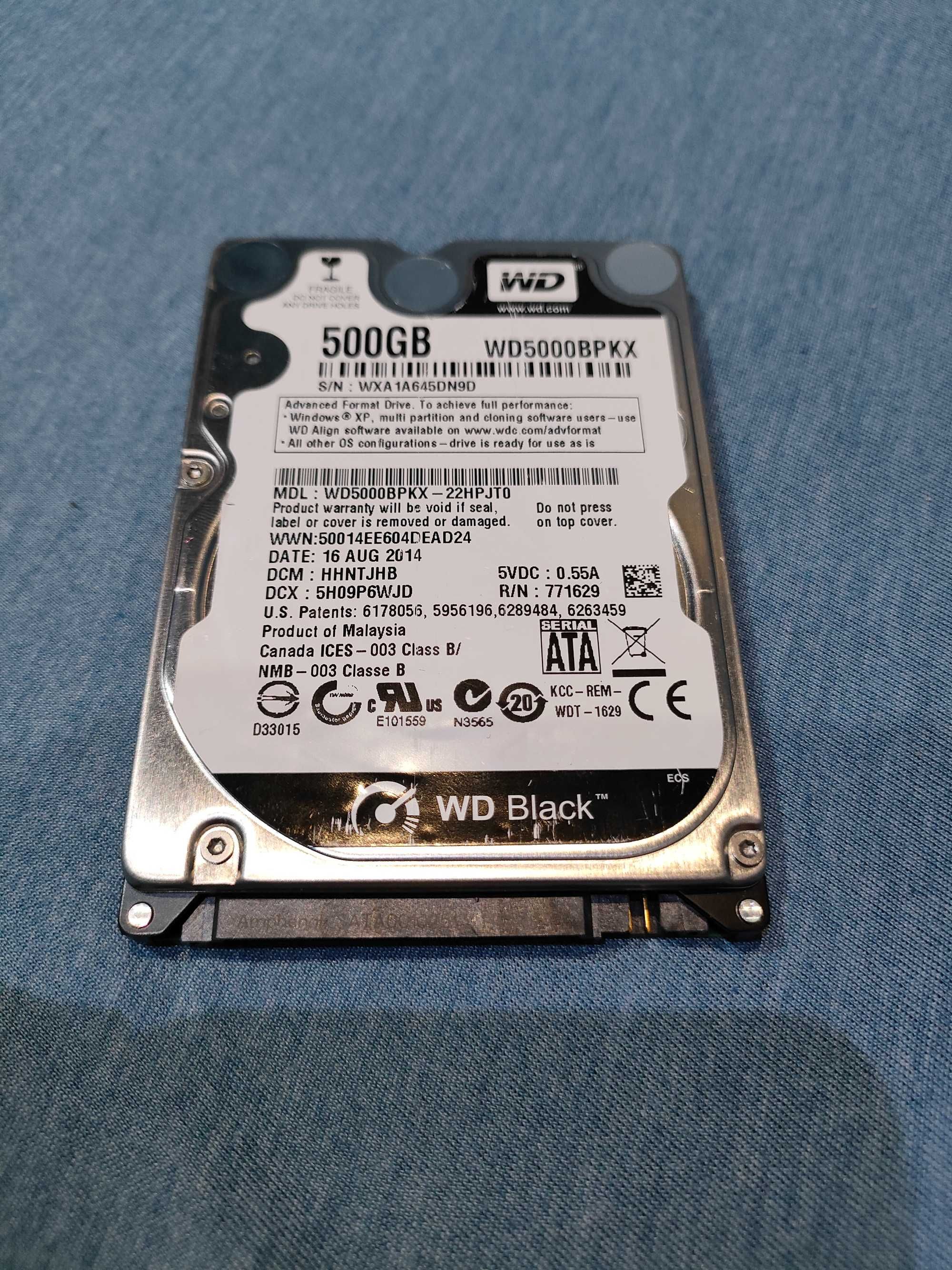 Dysk twardy HDD 2,5 WD Black 500GB