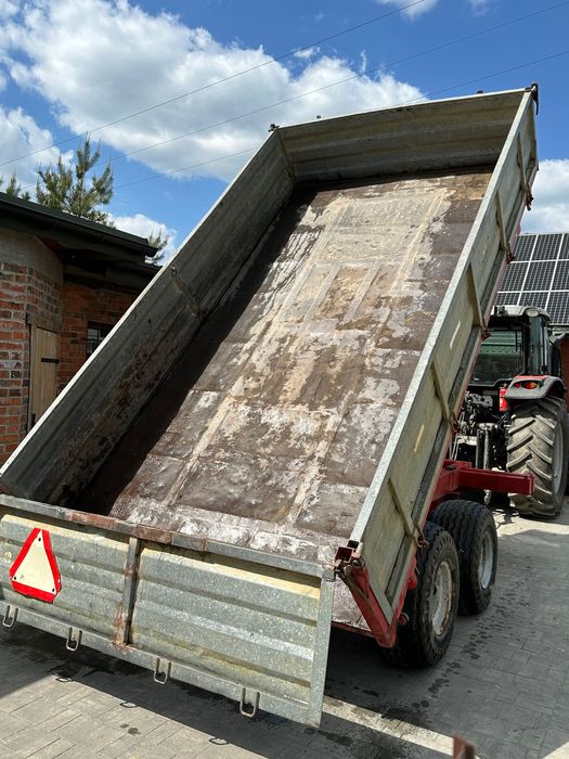 Przyczepa Rolnicza 11t Tandem Wywrot 3 Kiper Wywrotka Zarejestrowana