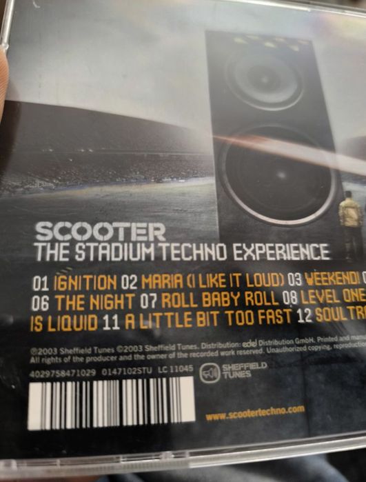 Scooter The Stadium TECHNO EXPERIENCE stan idealny jak nowy
