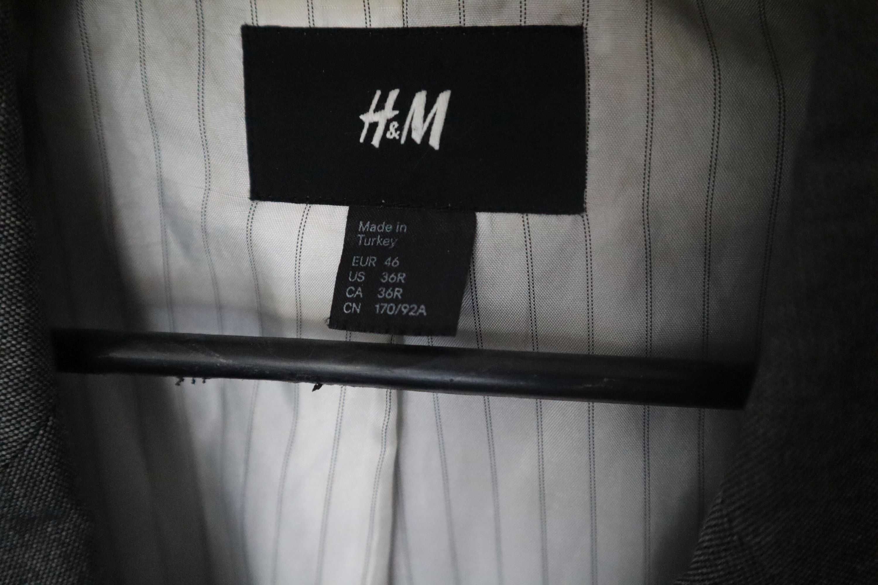 Marynarka męska szara H&M + spodnie - Montego