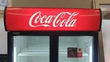 Coca-Cola lodówka dwudrzwiowa duża 200cm witryna chłodnicza LED  F-VAT