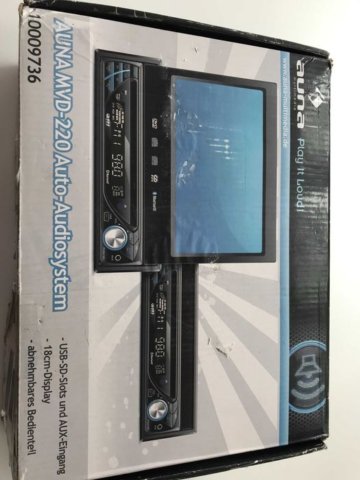 Автомагнітола мультим AUNA MVDз Bluetooth DVD USB SD 7"TFT з Німеччини