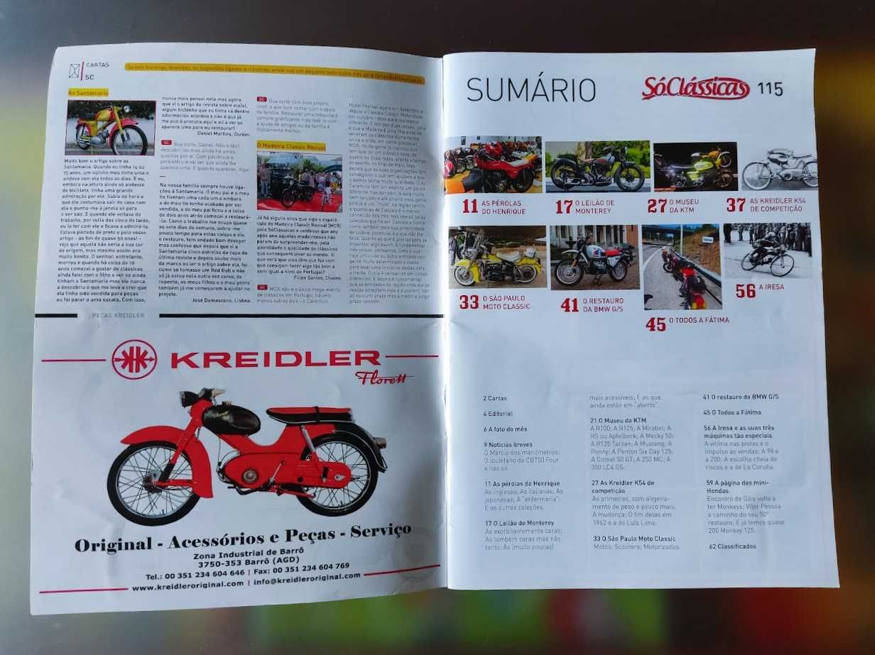 Revista portuguesa motos motorizadas Só Clássicas