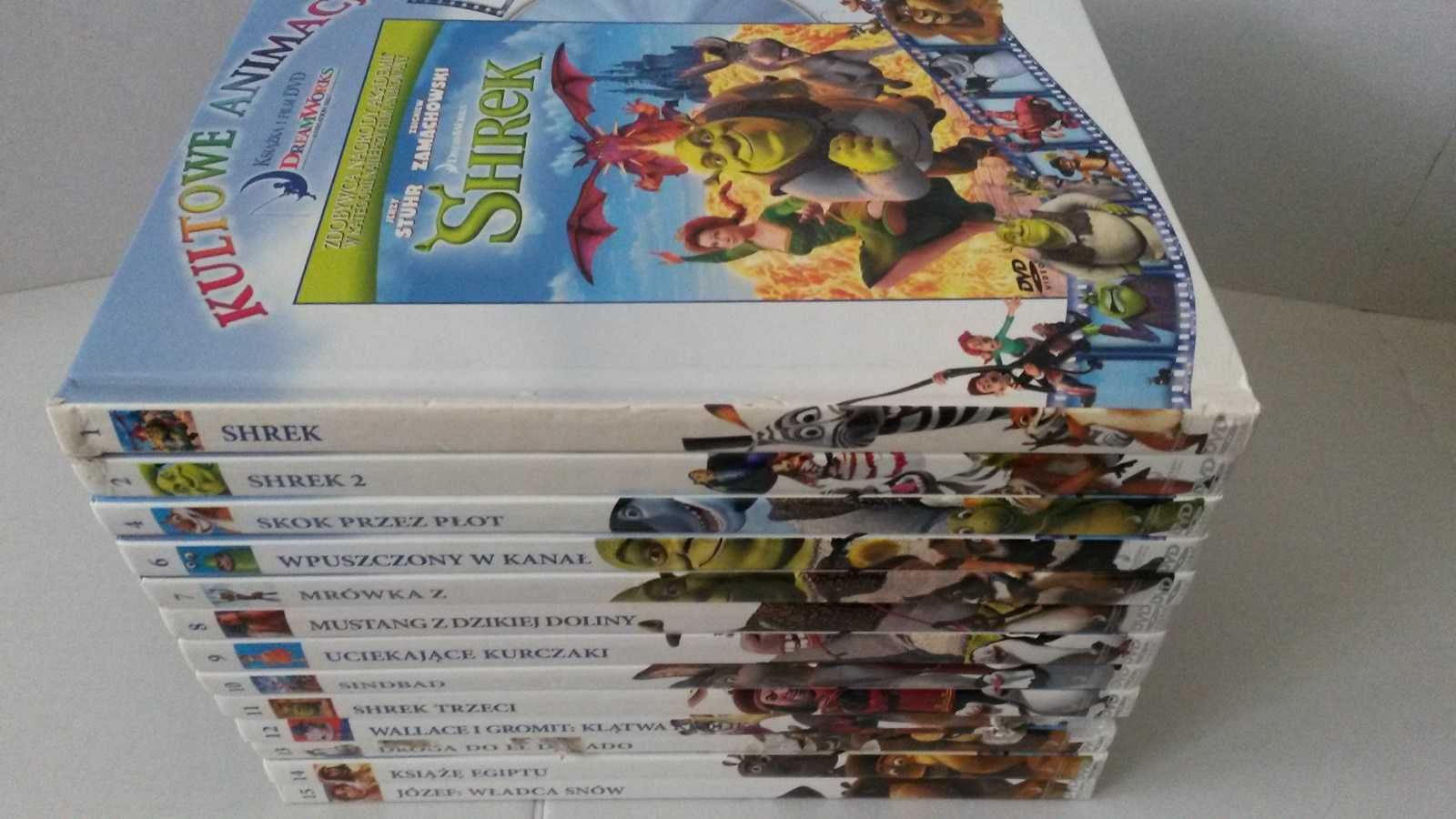 Bajki filmy Kolekcja DreamWorks Kultowe Animacje 13 DVD Shrek