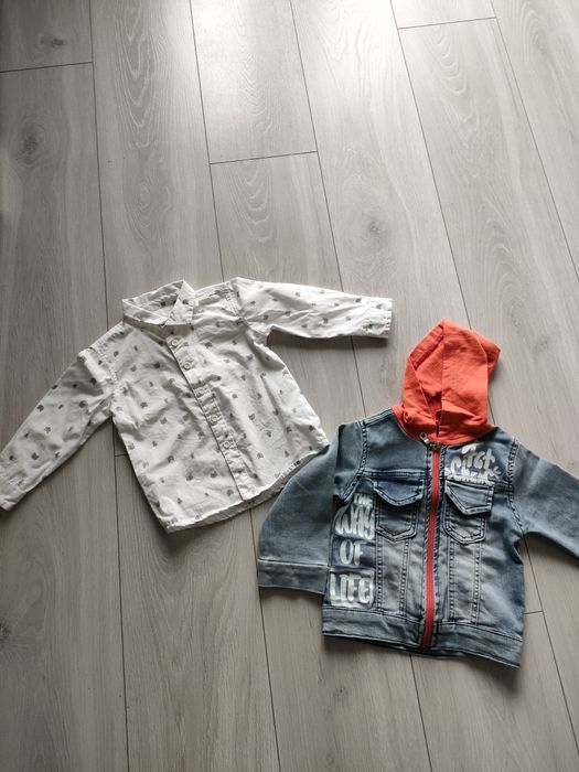 Ubranka dla chłopca w rozmiarze 86, koszulki, śpiochy, body