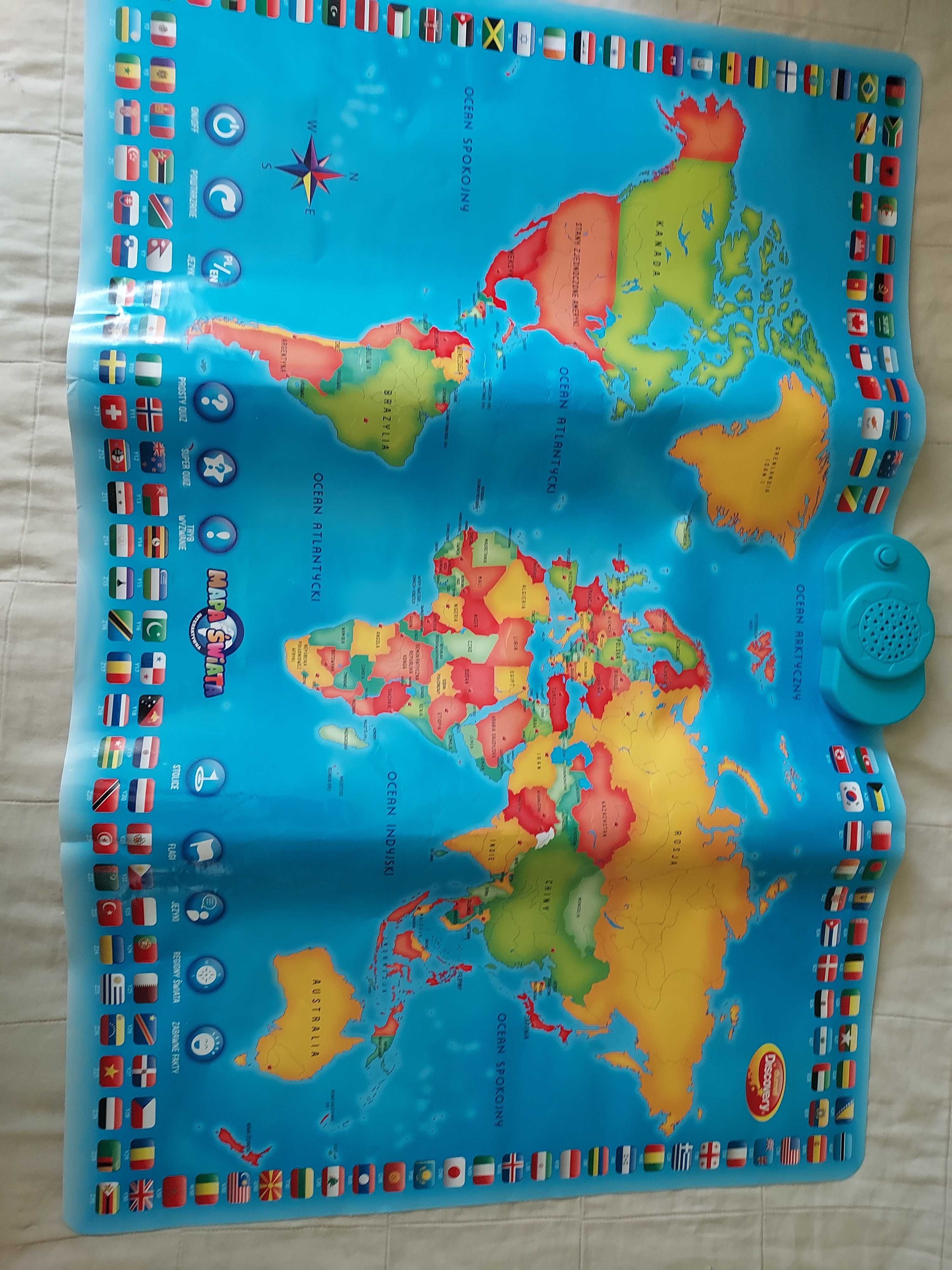 Interaktywna mapa świata Dumel Discovery pol/ang