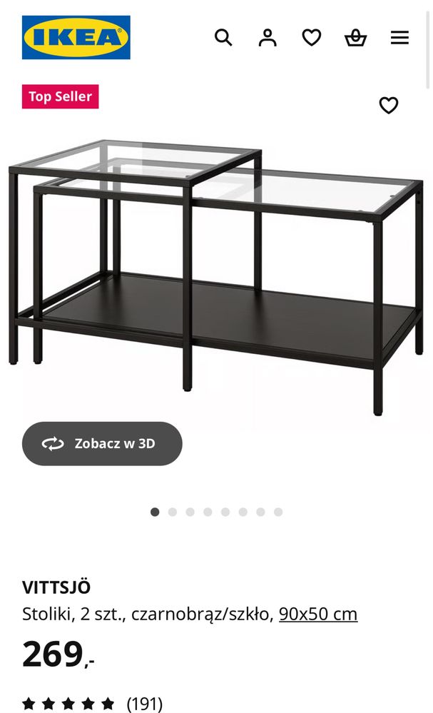 NOWY stolik vittsjö