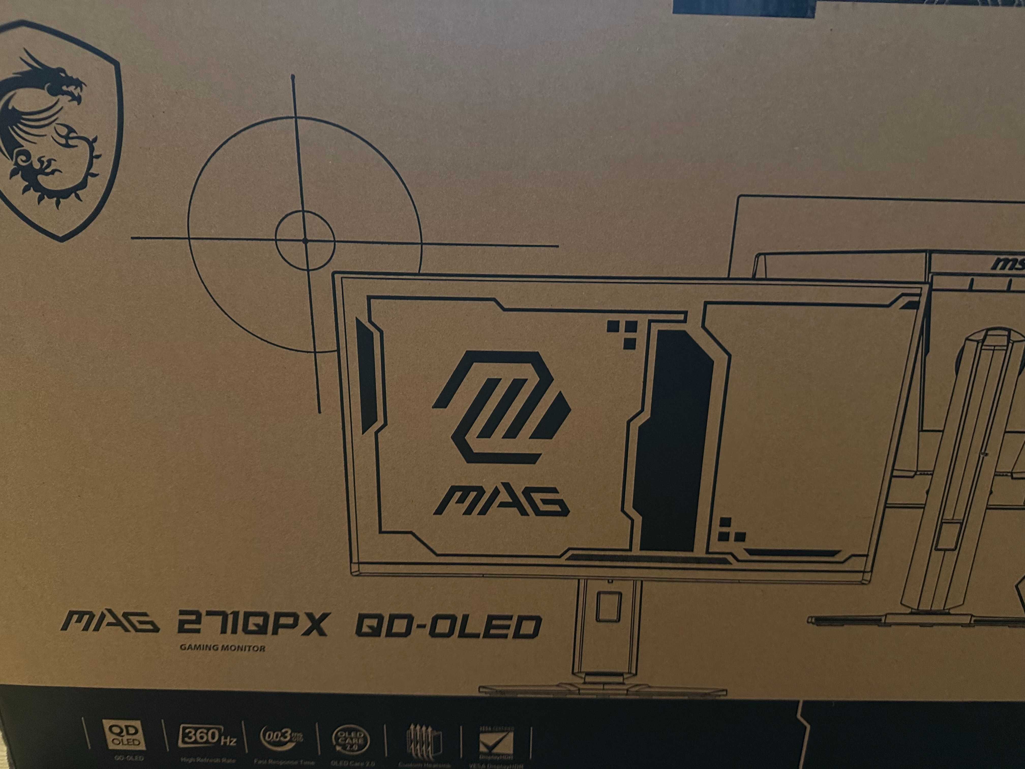 Monitor gamingowy 360 Hz MSI MAG 271QPX QD-OLED 2560 x 1440 (WQHD)