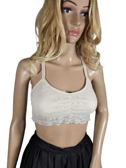 Koronkowy stanik biustonosz top 36,S/38,M bielizna damska croptop