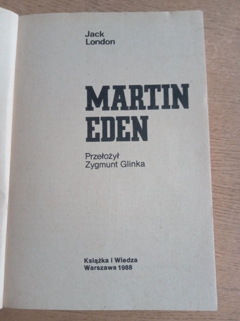 Jack London, Martin Eden