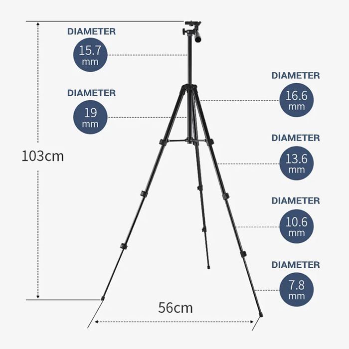 Statyw tripod 3120 na telefon z pilotem bluetooth