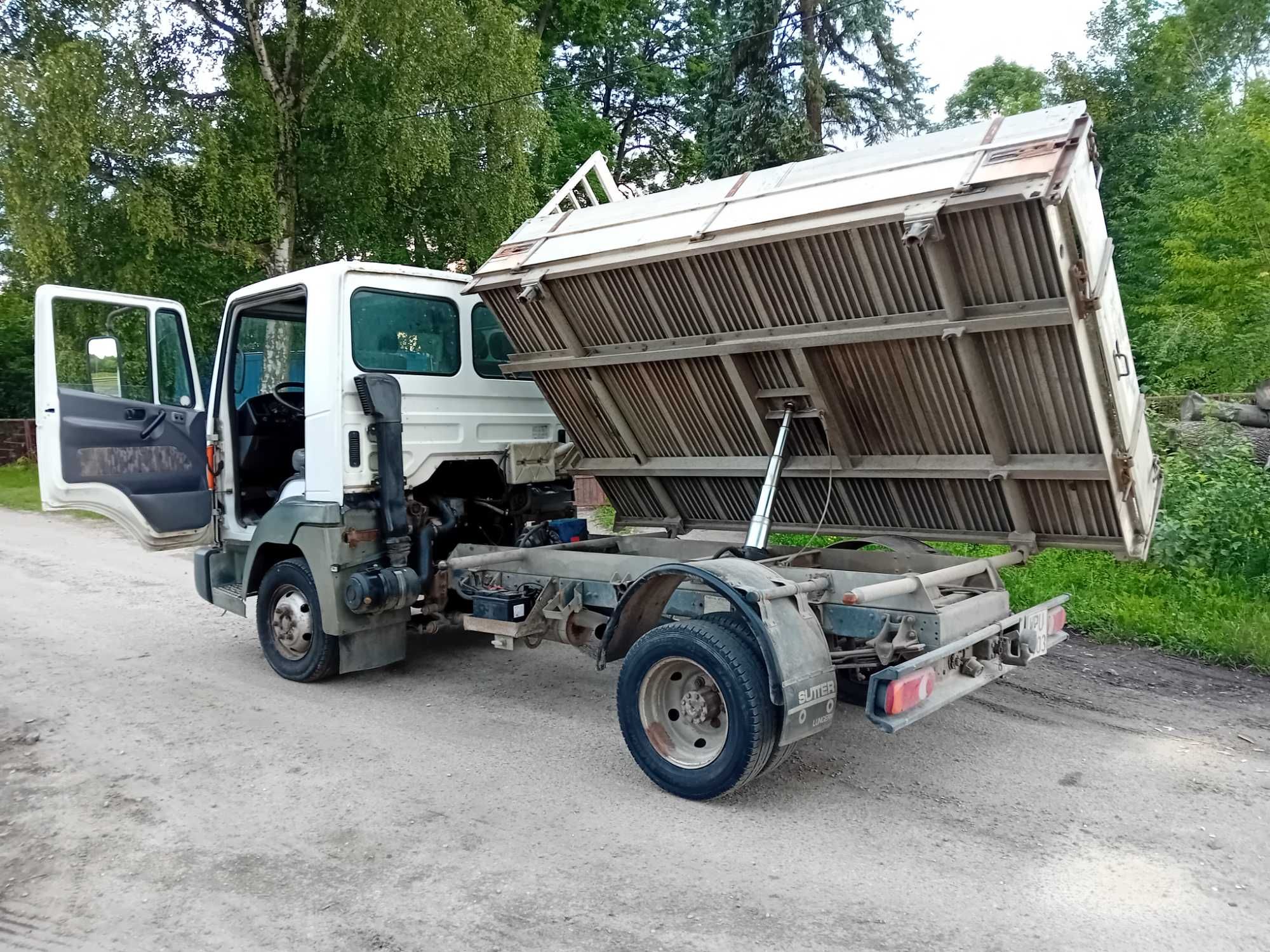 Nissan Atleon Aluminiowy kiper Sutter wywrotka 3 stronna 3.5t kat.b !