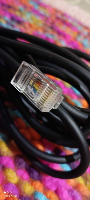 Интернет-кабель, патч-корд 5 м. прорезиненный витая пара